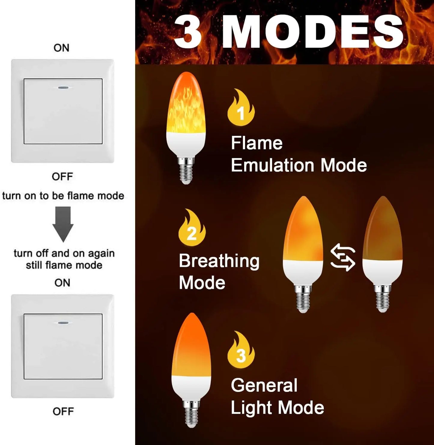 FlameGlow LED Bulb