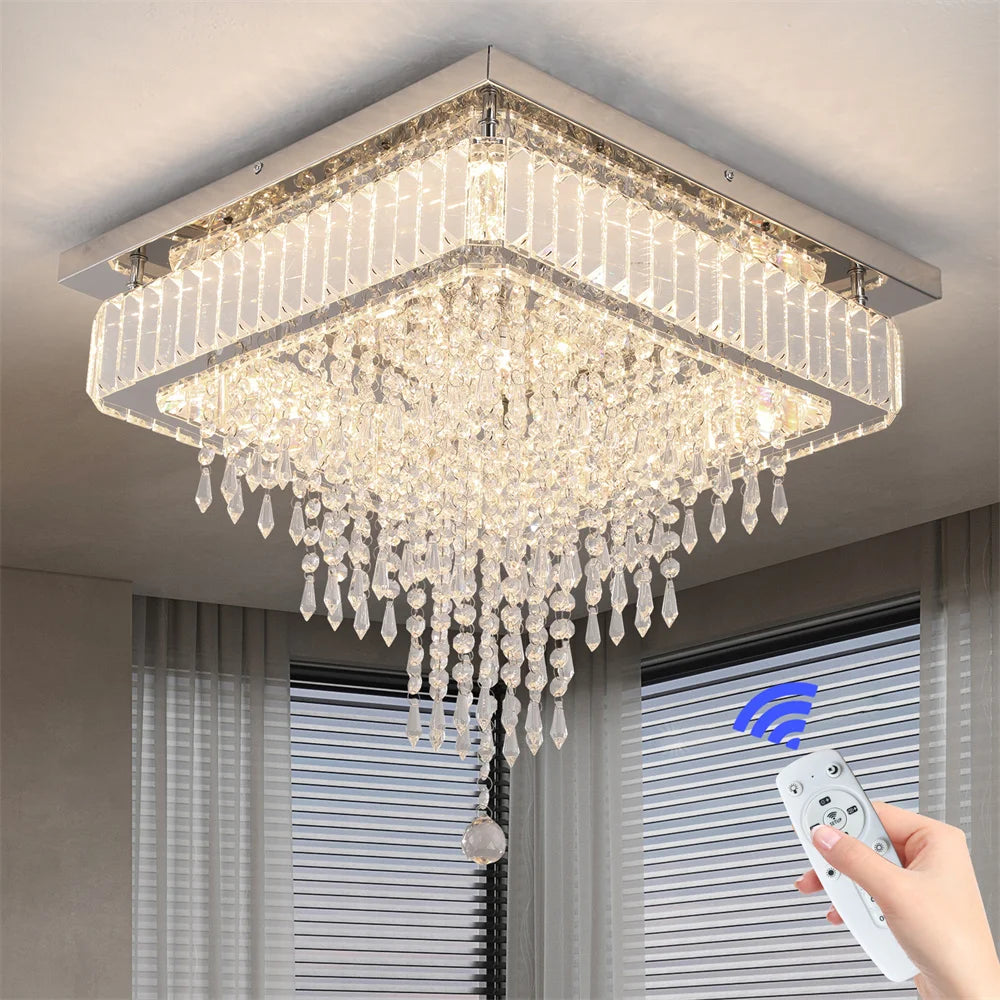 LuxeCrystal LED Chandelier