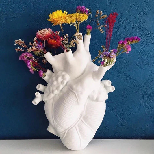 Heartfelt Resin Vase