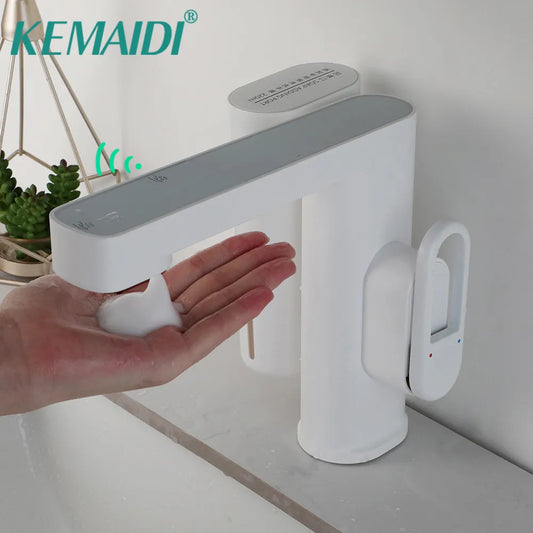 KEMAIDI AutoSense Faucet with Soap Dispenser Combo