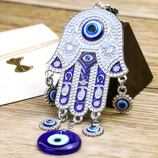 Blue Devil's Eye Keychain Amulet
