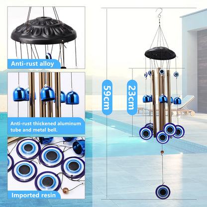 YEBON Blue Evil Eye Wind Chime